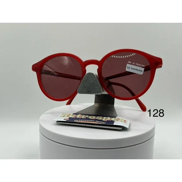 Vintage Y2K Designer Sunglasses | Round Tortoise | Sergio Tacchini | Polarized Vintage SERGIO TACCHINI sunglasses golden & brown dappled  main image 4